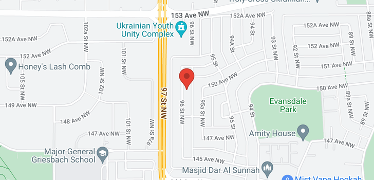 map of 14911 96 ST NW NW